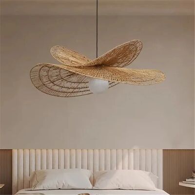 Bedroom rustic lamp Restaurant Decor Wabi-sabi Vintage wicker Rattan pendant lamp(WH-WP-99)