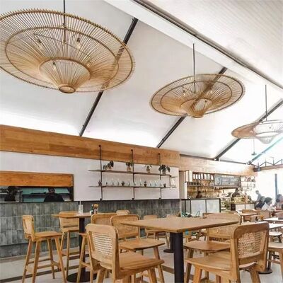 hotel Lobby lamp living room Bedroom handmade rattan lamp Wabi sabi pendant light(WH-WP-100)