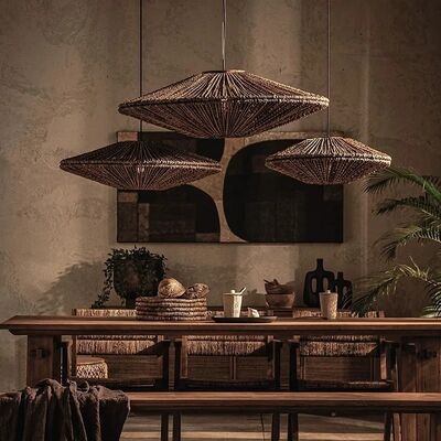 Restaurant Lighting Fixtures Living Room Art Japanese Wabi Sabi Style Retro Pendant Light(WH-WP-104)