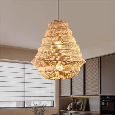 Kitchen LED Hanging Lamp bar Designer lamp Creative birdcage light Bamboo Weaving pendant lamp(WH-WP-125)