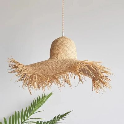 Home Hanging Lamps Luminaire Dining room Bedroom Decoration Wabi Sabi Rattan Japanese Pendant Lights(WH-WP-138)