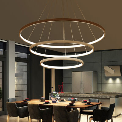 Acrylic Aluminum Body LED Ceiling Lamp Fixtures Groove Four Tier Pendant（WH-AP-629）