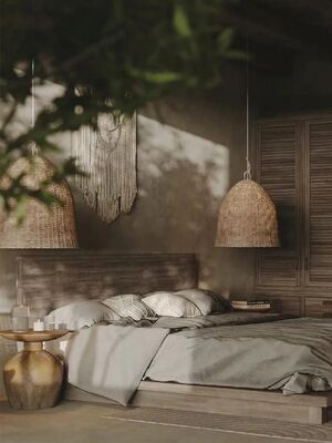 Ceiling loft Rattan Chandelier Retro Style Bedroom Bar Light Huxley Outdoor Pendant（WH-AP-633）