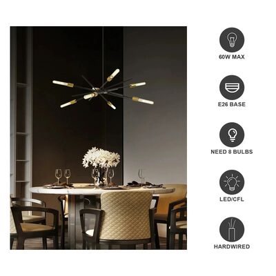 Elegant LED Pendant Ceiling Light Versatile Chandelier Eastyn Chandelier（WH-AP-643）