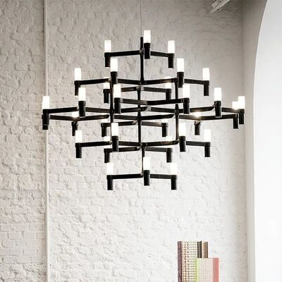 Crown Major Pendant lamp Nordic Tube chrome chandelie Crown Plana Mega Pendant（WH-AP-644）