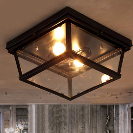 Flush Industrial ceiling lights Loft Square Ceiling Lamp Fixtures (WH-LA-06)