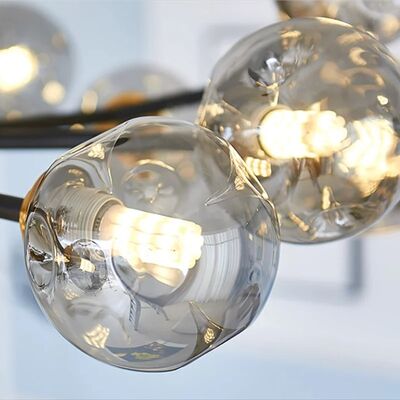 Nordic Glass Ball Led Ceiling Chandelier Black Pendant Lights Home Decor Hanging （WH-AP-685）