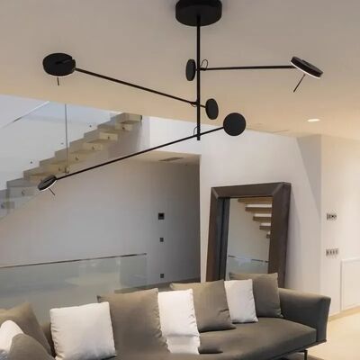 NEW Designer Led Chandelier Black Lustre Adjustable Bedroom Hanging Lamp （WH-AP-696）