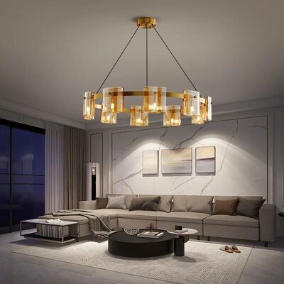 Modern Smoky Glass Chandeliers Lighting Room Decor Luxury Glass Ceiling Hanging Lamp（WH-AP-704）