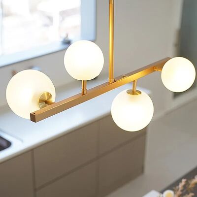 Modern designer chandelier gold Luxury Nordic glass ball light Kitchen Island lamp (WH-GP-181)