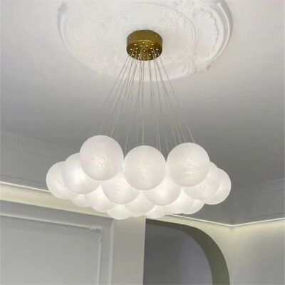 Nordic bubble pendant lamp Cream Cloud Glass Ball Chandelier (WH-GP-188)