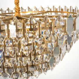 Suspension crystal luminaire Gold Hanging Lamp For Living room Sitiing room Decor (WH-AP-97)