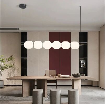 White glass bulb chandelier Long glass pendant lamp (WH-GP-191)