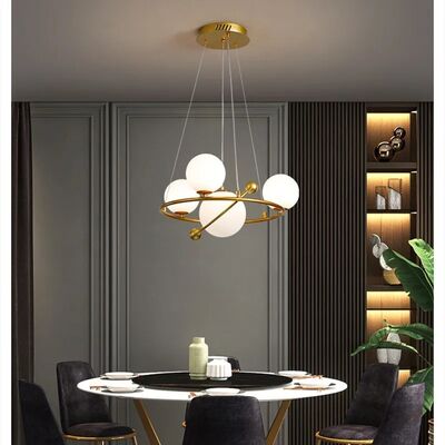 Modern rings chandelier design creative glass ball lamp (WH-GP-193)
