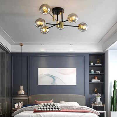 Simple Modern Led Ceiling Lamp Golden Living Room Bedroom Dining Room Study Home Lighting(WH-GP-196)