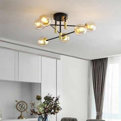 Simple Modern Led Ceiling Lamp Golden Living Room Bedroom Dining Room Study Home Lighting(WH-GP-196)