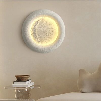 kids room decorative lighting fixture cream breeze Minimalist Wabi Sabi moon ceiling light(WH-MA-302)