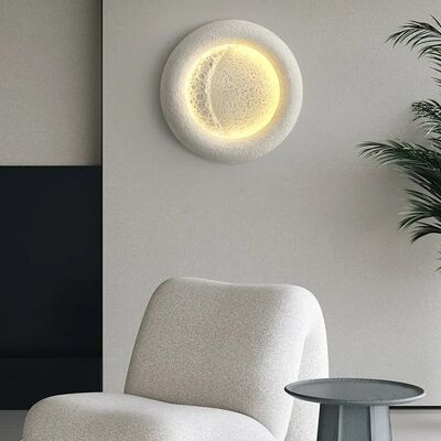 kids room decorative lighting fixture cream breeze Minimalist Wabi Sabi moon ceiling light(WH-MA-302)