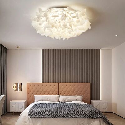 Restaurant Lamp Home Decor Bedroom Living Room Romantic White Flower Ceiling Lights(WH-MA-321)
