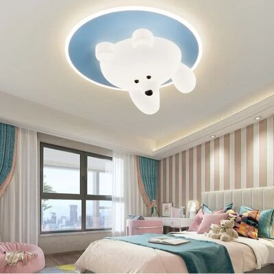 Children's Room Lighting Study Bedrooms Cream Ceiling Lamp Minimalist Bear Ceiling Light(WH-MA-324)