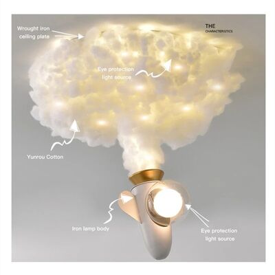 children room lighting Bedroom Study Kids Nursery Creative Rocket astronaut ceiling light(WH-MA-337)