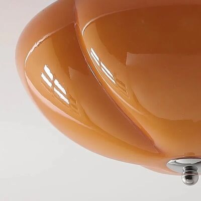 Home Decor Fixture Lustre Bedroom Study Room Minimalist Orange Pumpkin Glass Ceiling Lamps(WH-MA-345)
