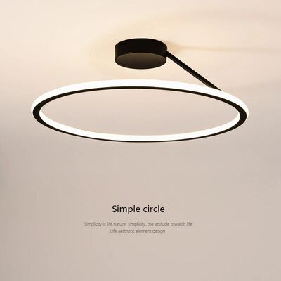 Luster Light Fixtures Bedroom Study Room Modern Simple Circle Led Ceiling Lamp(WH-MA-346)