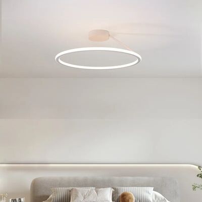 Luster Light Fixtures Bedroom Study Room Modern Simple Circle Led Ceiling Lamp(WH-MA-346)