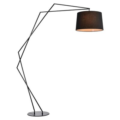 Decor Indoor Lighting Living Room Bedroom Home Fabric Lampshade Fishing Floor Lamp(WH-VFL-38)
