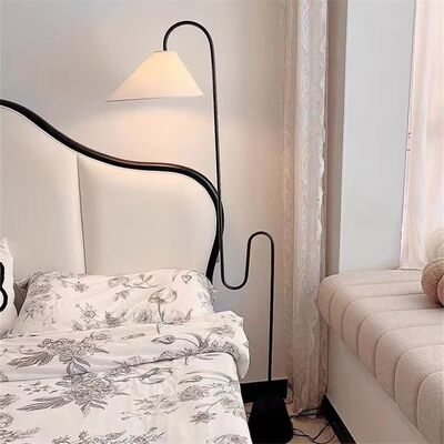 Reading Light Living Room Corner Home Decor unique fabric lampshade Roattino Floor Lamp(WH-VFL-42)
