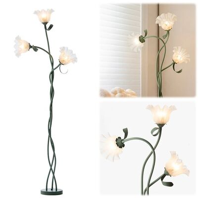 Rural Floor Lamp Home Bedroom Bedside Lamp Warm Romantic Flower Modern Lily Floor Lamp(WH-MFL-182)