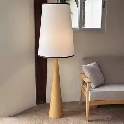 Bedroom Bedside Light Home Decoration Fabric Lamp Shade E27 Led Wabi Sabi Floor Lamps(WH-MFL-184)
