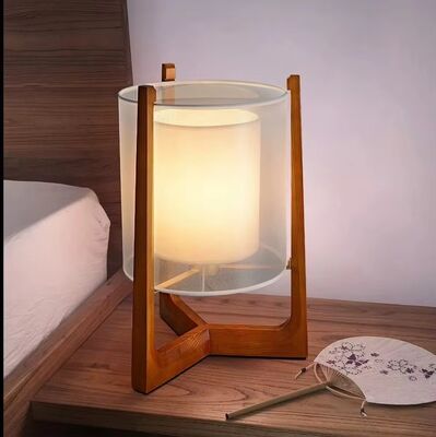 bedside floor lamp living room bedroom Solid wood lamp Japanese style Quinn Lantern Floor Lamp(WH-MFL-188)