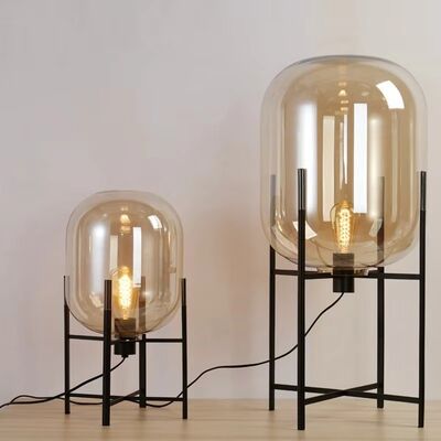 Standing Lamp Bedroom Study Decoration Home Glass Lamp Nordic E27 Oda Floor lamp(WH-MFL-190)