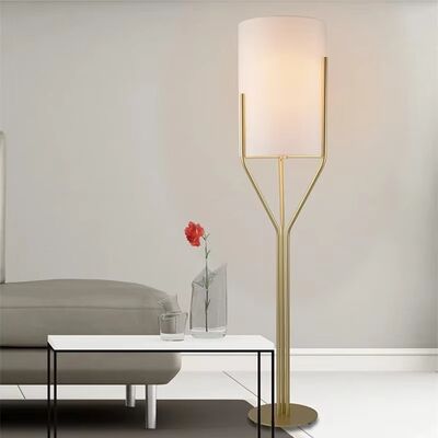sofa Side Light Office bedroom Creative Led fabric lampshade Simple Arborescence Floor Lamp(WH-MFL-191)