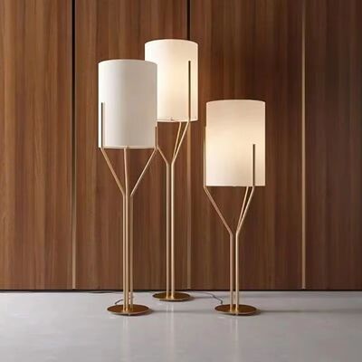sofa Side Light Office bedroom Creative Led fabric lampshade Simple Arborescence Floor Lamp(WH-MFL-191)