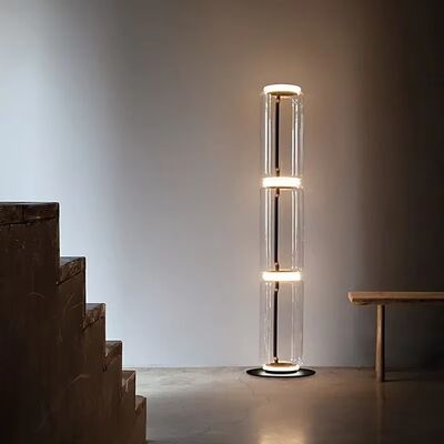 Indoor Decor Standing Light Bedroom Bedside Lamp clear glass LampShade Noctambule Floor Lamp(WH-MFL-192)