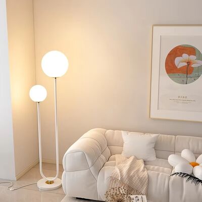 Stand Home Decor Light Fixture Living Room Coffee Tables Nordic Glass Ball Led Floor Lamp(WH-MFL-210)