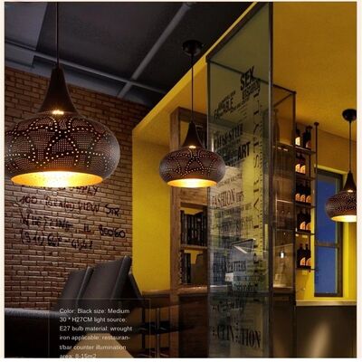 Minimalist Iron Gold Black Restaurant Dining Living Room Bar Indoor Light Modern Arabian Style Led Pendant Lamp (WH-DC-74)