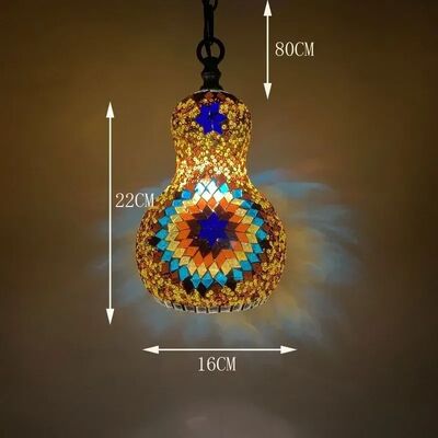 Bohemian Snowman Chandeliers Ceiling Home Room Decor Turkish Handmade Glass Lighting (WH-DC-79)