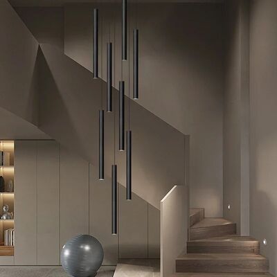 Long LED Pendant Lamp Spotlight Indoor Lighting Tubular Chandelier(WH-NC-127)