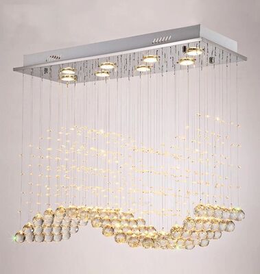 Modern Hanging Line Light Minimalist Restaurant Light Luxurious Crystal Light  (WH-NC-137)