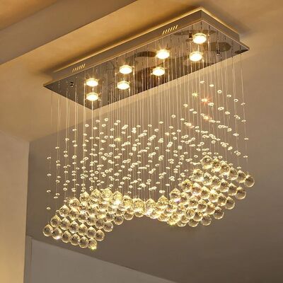 Modern Hanging Line Light Minimalist Restaurant Light Luxurious Crystal Light  (WH-NC-137)
