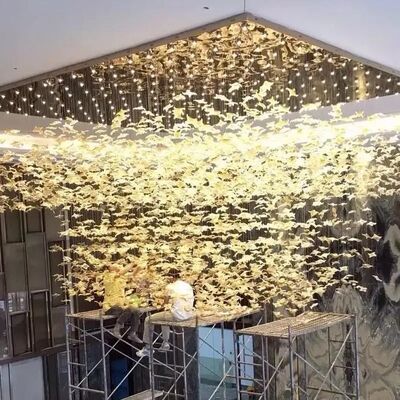 Modern Hotel Lobby Maple Leaf Lamp Banquet Hall Lobby Lamp   (WH-NC-139)