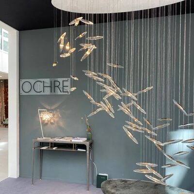 Luxury Crystal Chandelier Modern Long Staircase Chandelier  (WH-NC-149)
