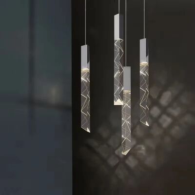 Crystal LED Pendant Lights Duplex Stair Hanging Lamp (WH-NC-169)