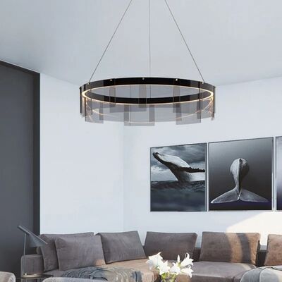 Stratos LED Chandelier modern glass LED light luxury minimalist light (WH-MI-498)