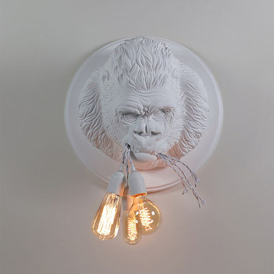 Loft Industrial Resin Wall Lamp Fixtures Art Decor Wall Mounted Gorilla Head Light (WH-VR-16)