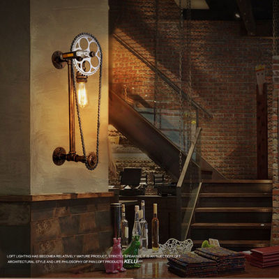 Bar cafe pub bedroom livng room stair villa E27 Edison Bulb Loft Bicycle wall lamp (WH-VR-23)