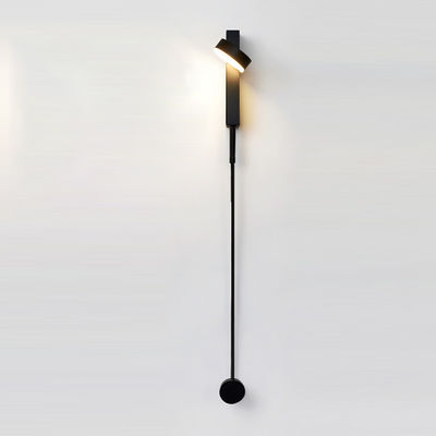 Bedroom atelier Bedside Black Rotation LED art deco lamp bedside light (WH-VR-87)